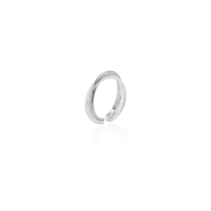Sterling Silver Double Rings Toe Ring