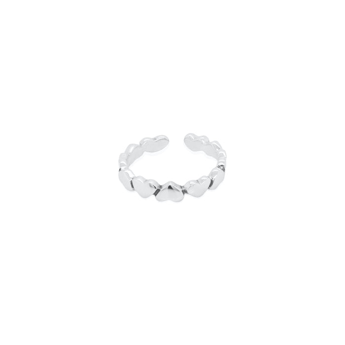 Sterling Silver Heart Toe Ring.