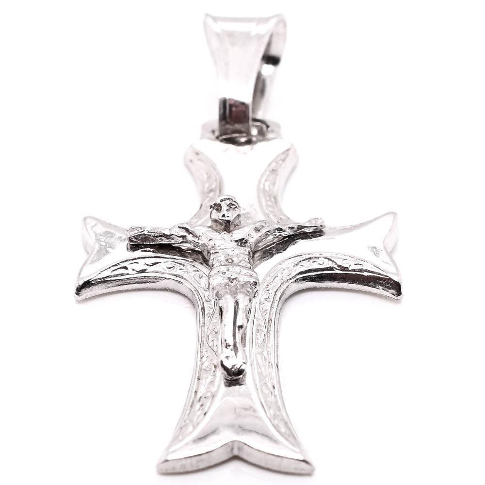 Sterling Silver Crucifix 35x19mm Pendant