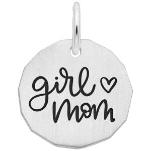 Rembrandt Sterling Silver Girl  Mom Charm