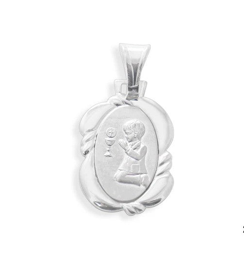 Graziella Sterling silver Baptism Pendant.

Dimensions: 22x16mm