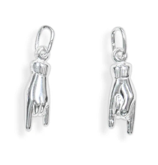 Graziella Sterling Silver Lucky Hand Pendant.