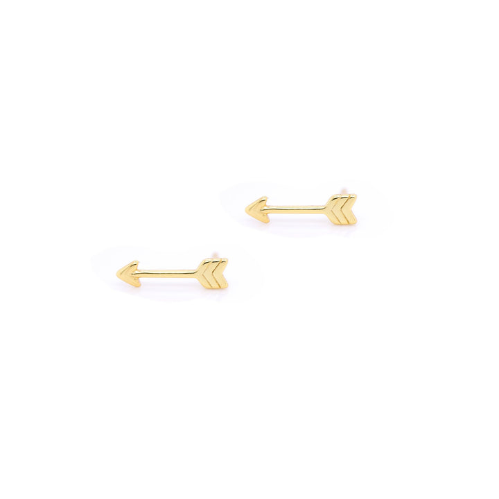 Graziella Sterling Silver Arrow of Love Stud Earrings.