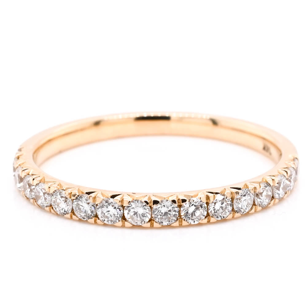 14KT Yellow Gold 0.37CTW Diamond Wedding Band.