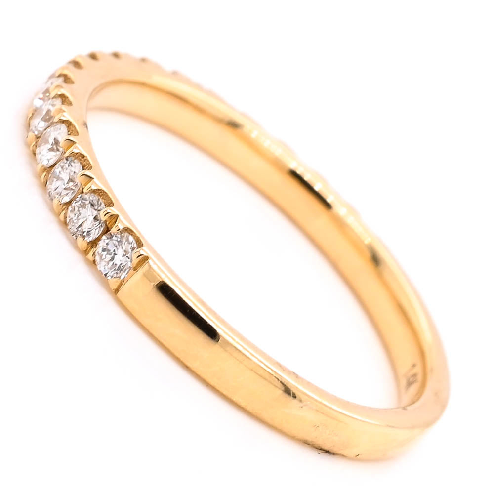 14KT Yellow Gold 0.38CTW Diamond Wedding Band.