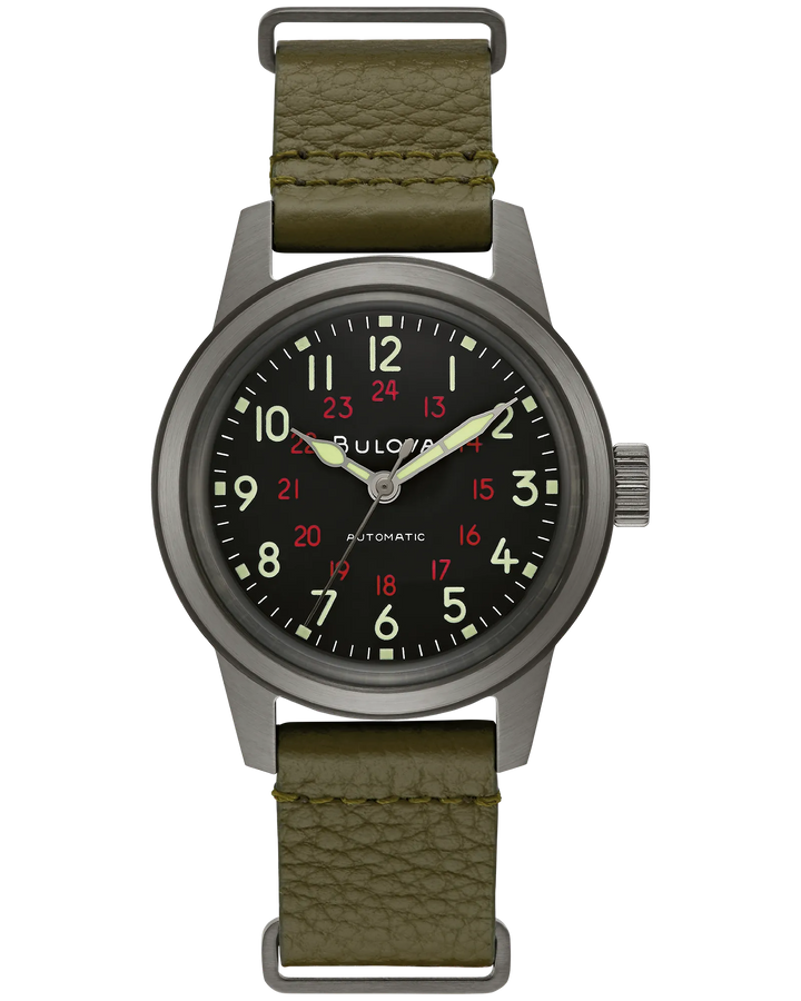 Bulova Hack 38MM Automatic Watch. 98A255