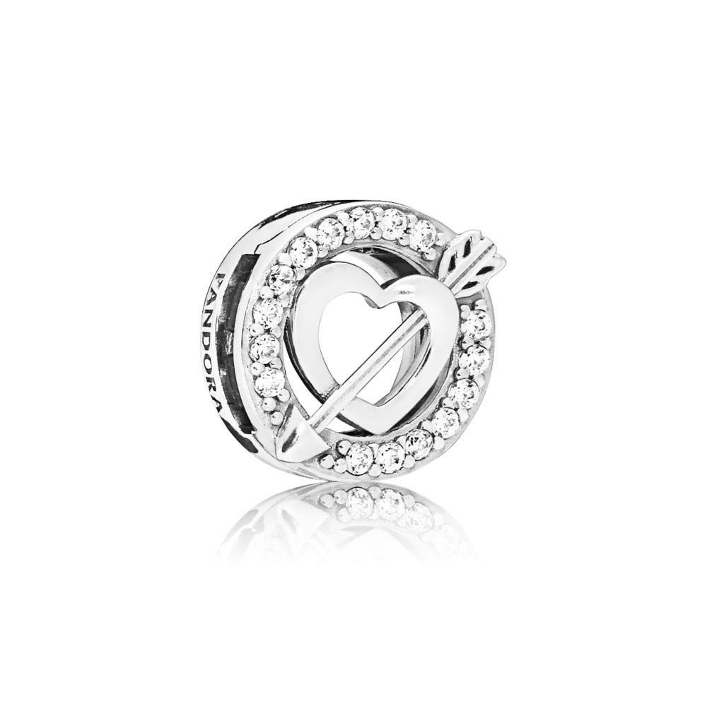 Asymmetrical Heart & Arrow Clip Charm
