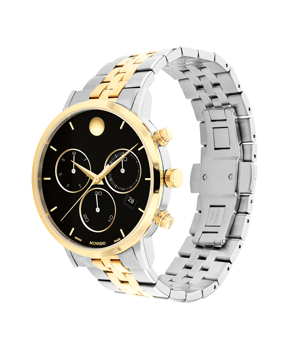 Movado Museum Classic Chronograph 42mm SwissQuartz Chronograph Watch 