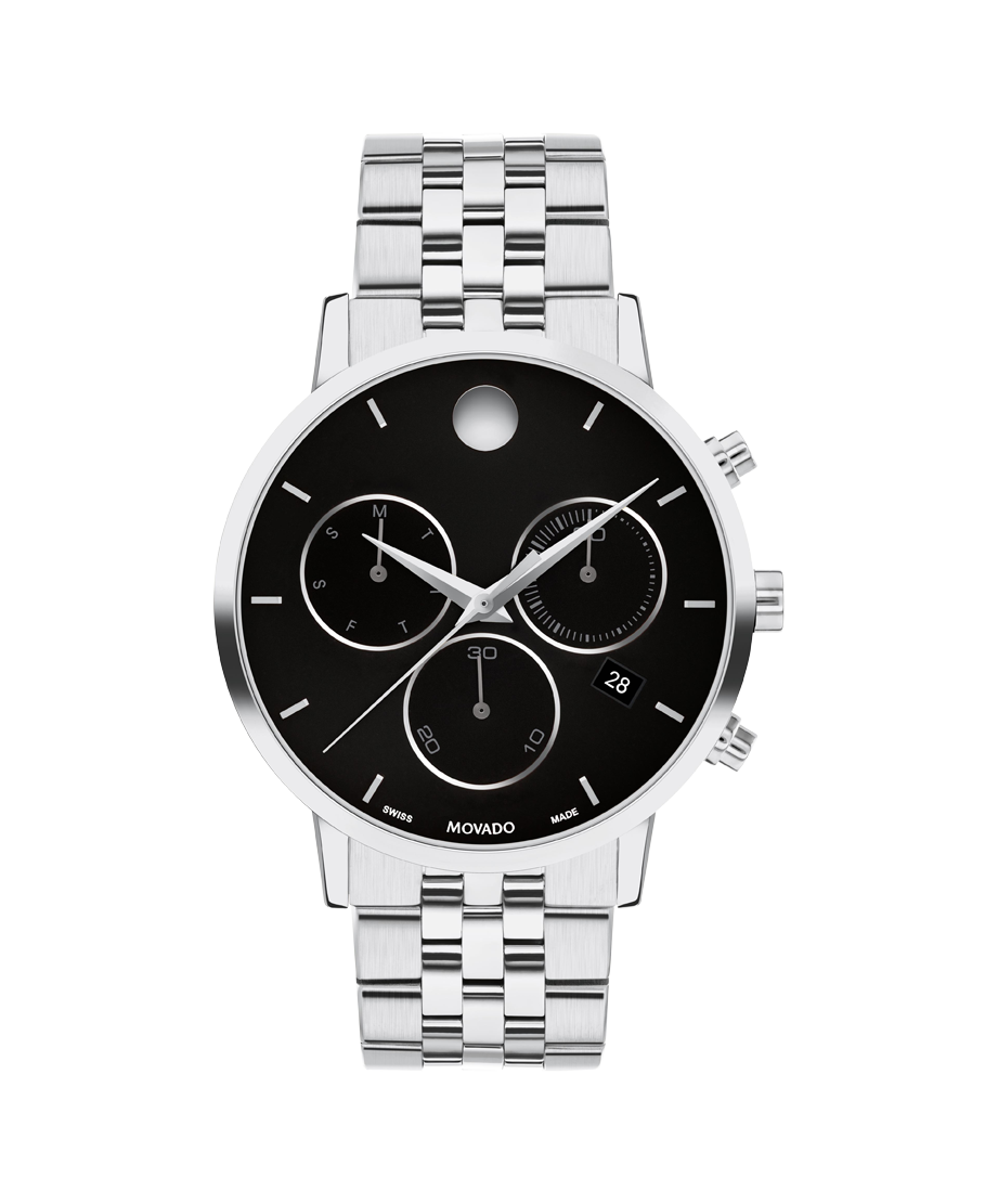Movado Museum Classic Chronograph 42mm SwissQuartz Chronograph Watch 