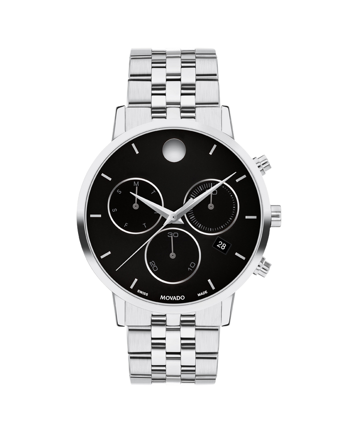Movado Museum Classic Chronograph 42mm SwissQuartz Chronograph Watch 