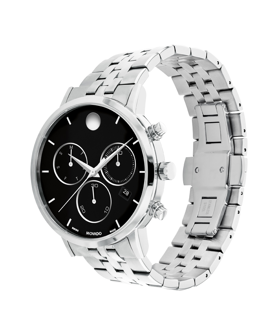 Movado Museum Classic Chronograph 42mm SwissQuartz Chronograph Watch 