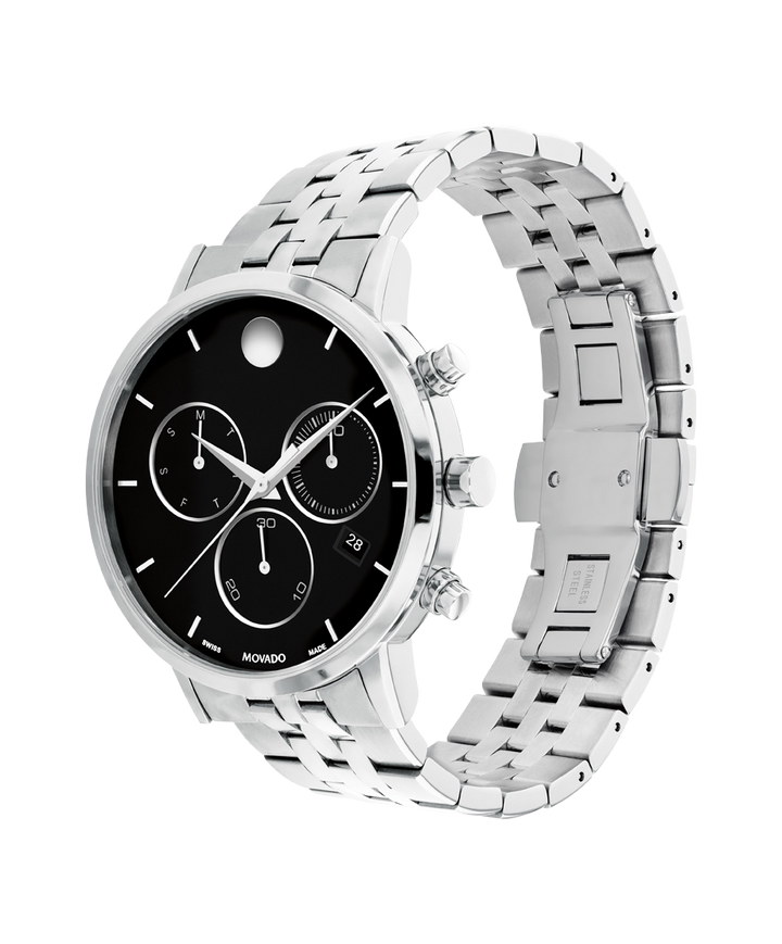 Movado Museum Classic Chronograph 42mm SwissQuartz Chronograph Watch 