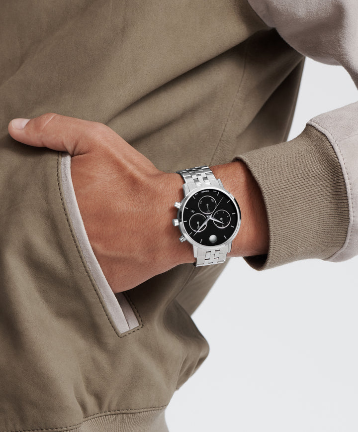 Movado Museum Classic Chronograph 42mm SwissQuartz Chronograph Watch 