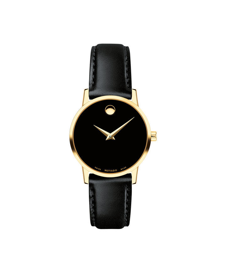 Movado Museum Classic Year of the Horse 40mm Automatic Black Leather Strap Watch.0608008.