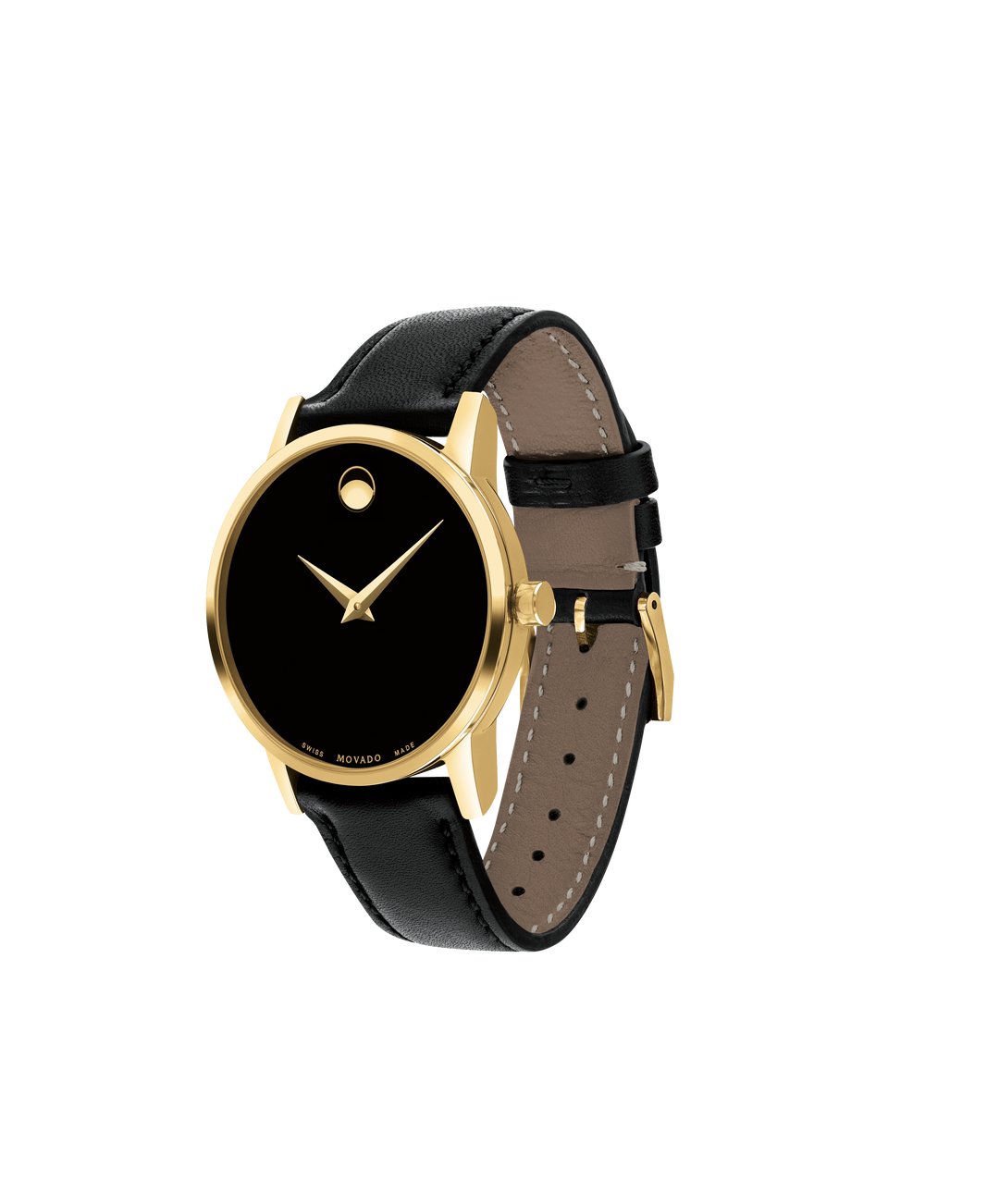 Movado Museum Classic Year of the Horse 40mm Automatic Black Leather Strap Watch.0608008.