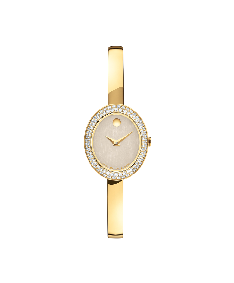 Movado Museum Bangle 21.5 X 25.5mm SwissQuartz Watch 