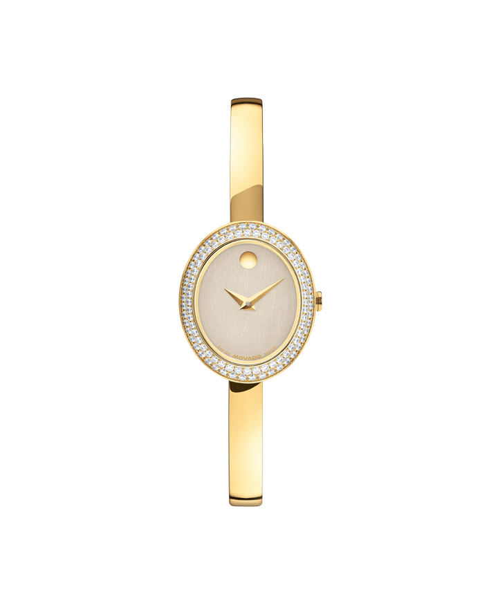 Movado Museum Bangle 21.5 X 25.5mm SwissQuartz Watch 