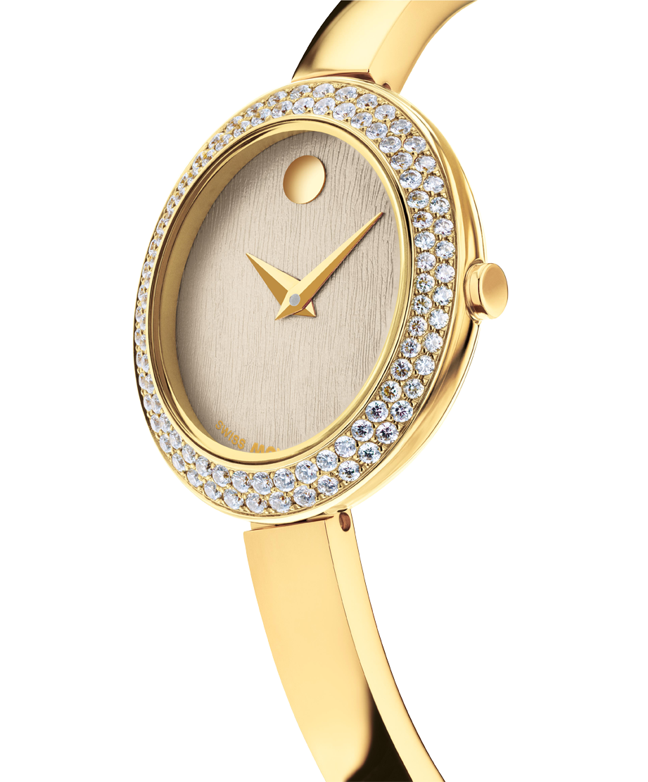 Movado Museum Bangle 21.5 X 25.5mm SwissQuartz Watch 