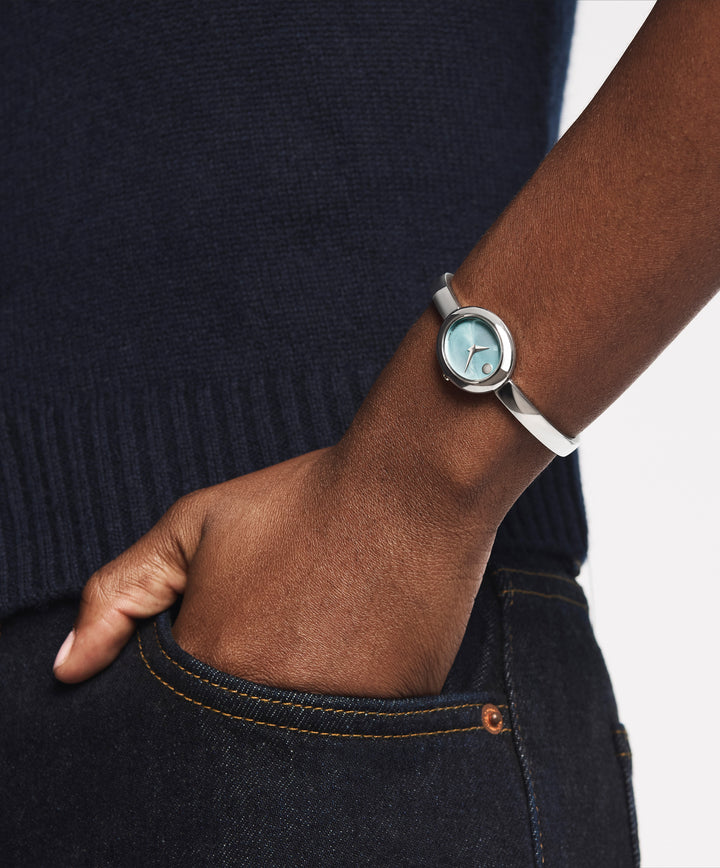 Movado Museum Bangle 21.5 X 25.5mm SwissQuartz Watch 