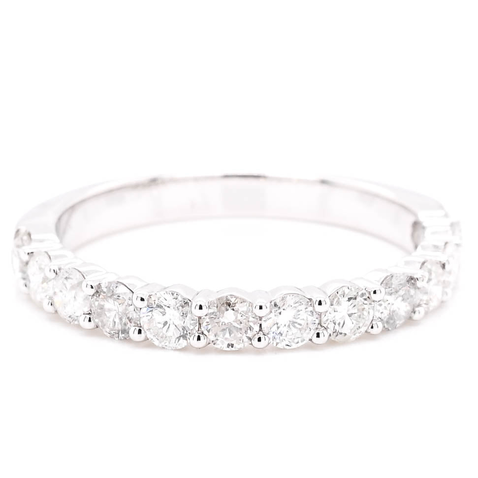 graziella 14KT White Gold 0.96CTW Diamond Wedding Band