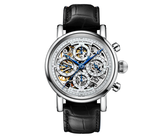 Chronoswiss Opus 41mm Chronograph Skeleton Automatic Watch. CH-7543.1S-SI/11-2