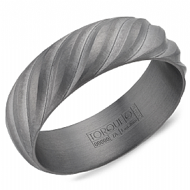 Torque  Tantalum  Wedding Band.
