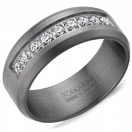 Torque Tantalum 0.45CTW Diamond Wedding Band.