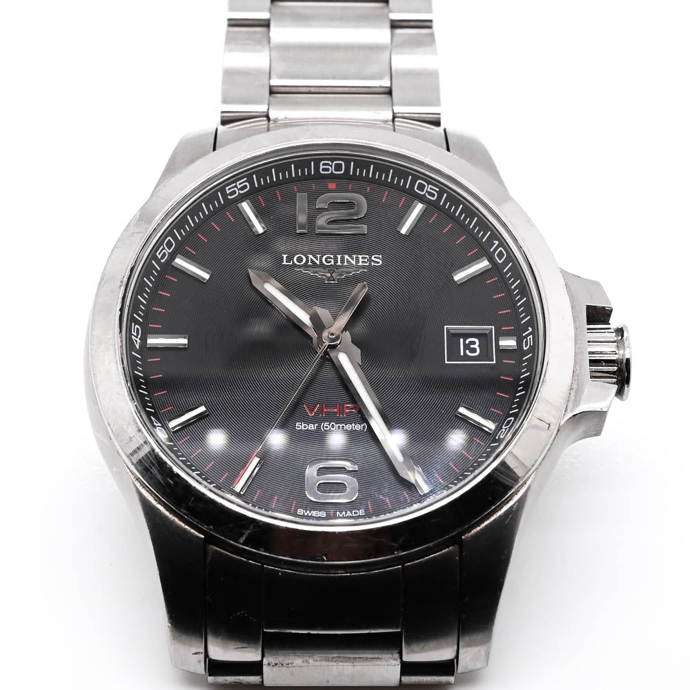 Pre-Owned Longines Conquest HVP 43mm Swiss Quartz Watch. L37264566.