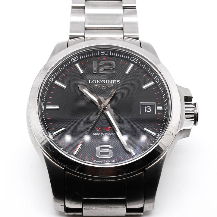 Pre-Owned Longines Conquest HVP 43mm Swiss Quartz Watch. L37264566.