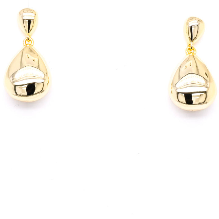 Graziella Sterling Silver Gold Vermeil Tear Drop Earrings.