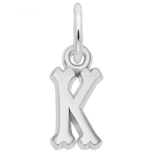 Rembrandt Sterling Silver K Charm.