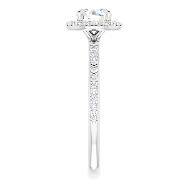 Graziella Originals Diamond Engagement Ring. 0.90CTW. SI1-F  EGL Center.