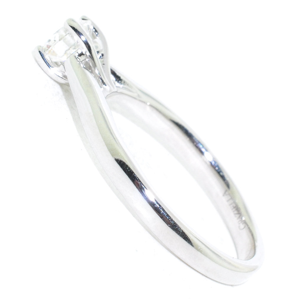 Graziella 14KT White Gold 0.50CT Round Brilliant Diamond Solitaire Engagement Ring - Size 6.5