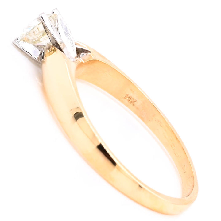 Graziella 14KT Yellow Gold 0.20CT Round Diamond Solitaire Promise Ring - Size 6.25