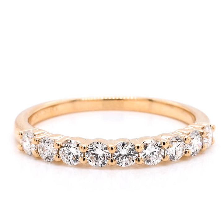 Graziella 14KT Yellow Gold 0.70CTW Diamond Wedding Band - Size 6.5