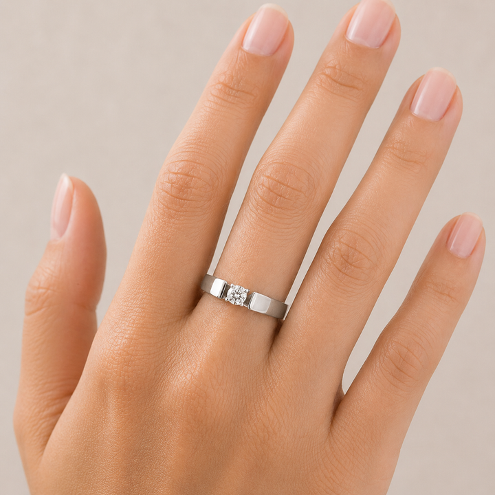 Graziella 14KT White Gold 0.23CTW Round Brilliant Diamond Promise Ring - Size 6