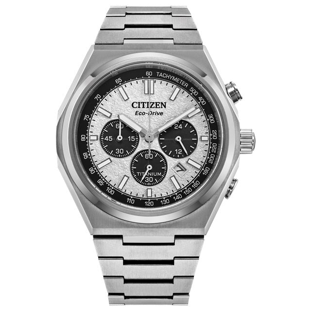 Citizen Zenshin Chrono Titanium 42.50mm Eco-Drive Watch. CA4610-85A.