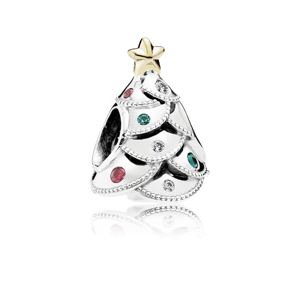 Festive Tree, Multi-Colored CZ