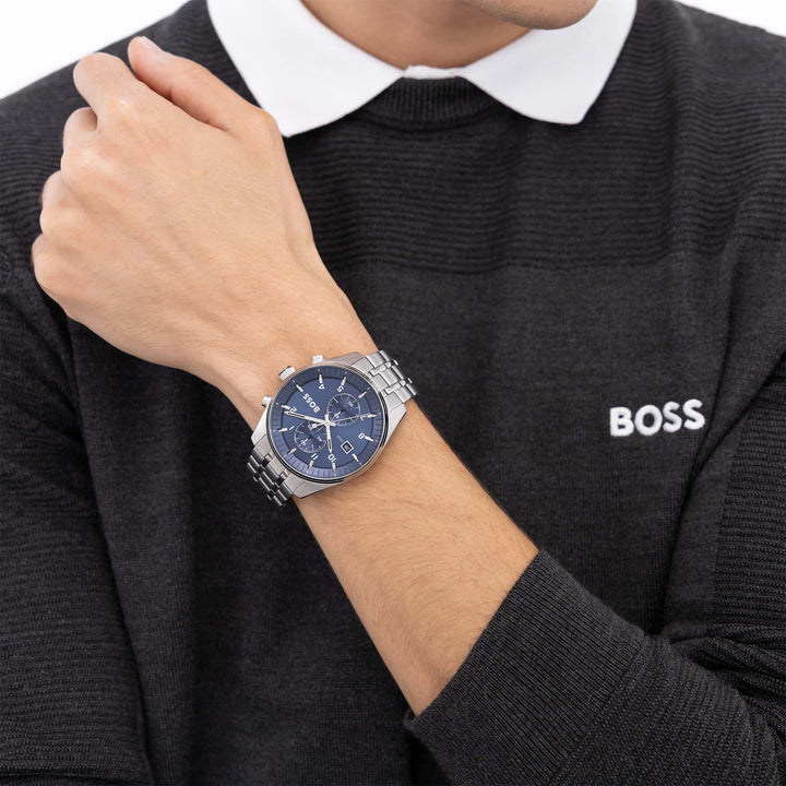 Hugo Boss Skytraveller 44mm Quartz Watch 