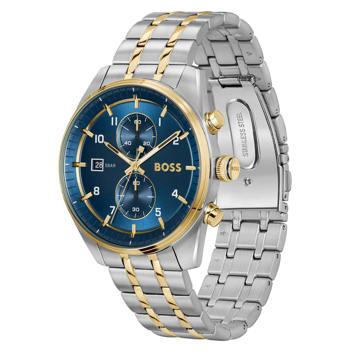 Hugo Boss Skytraveller 44mm Quartz Watch 