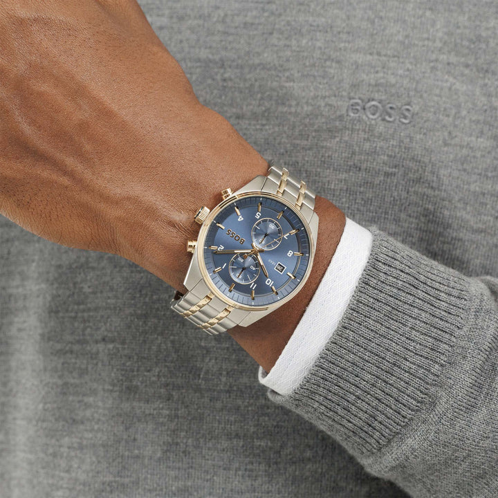 Hugo Boss Skytraveller 44mm Quartz Watch 