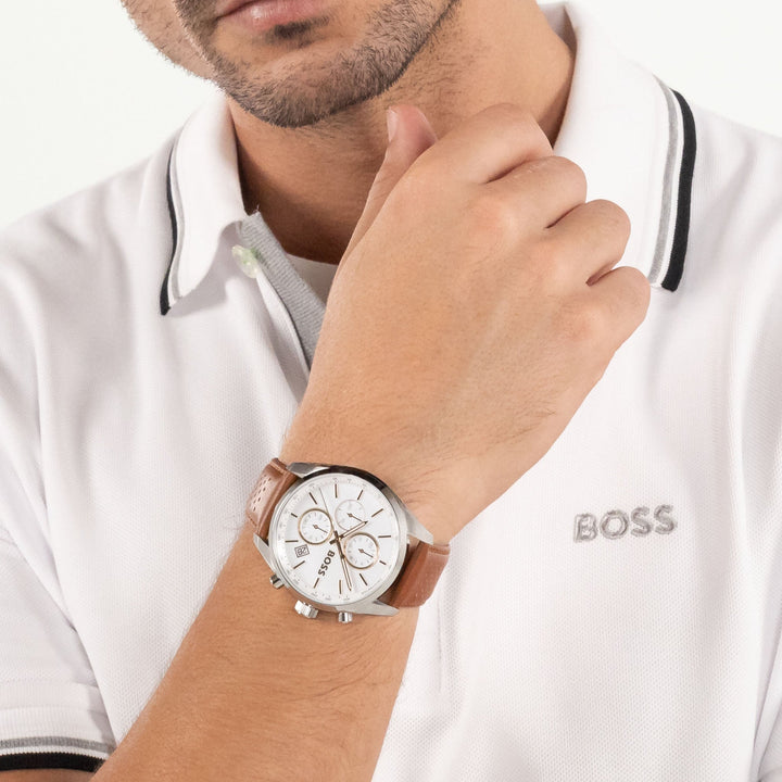 Hugo Boss Grand Prix 44 44mm Quartz Watch 
