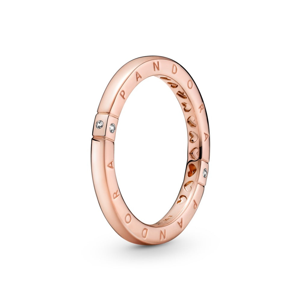 Logo &amp; Hearts Ring