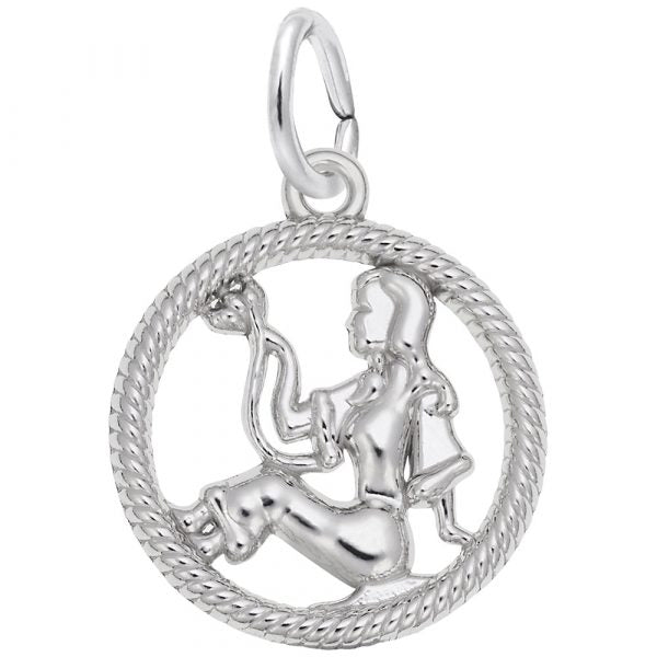 Rembrandt Sterling Virgo Charm.