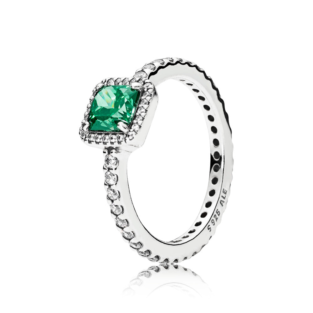 Timeless Elegance, Green &amp; Clear CZ