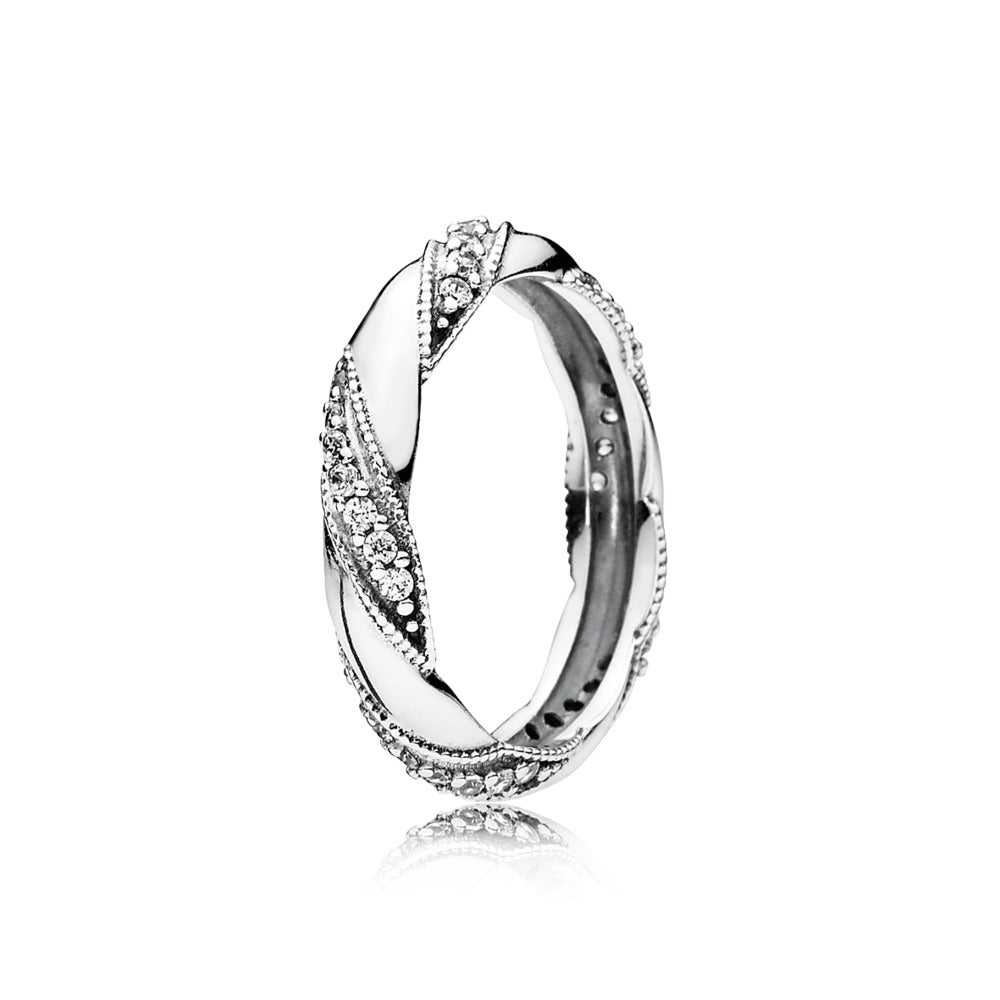 Ribbon of Love, Clear CZ
