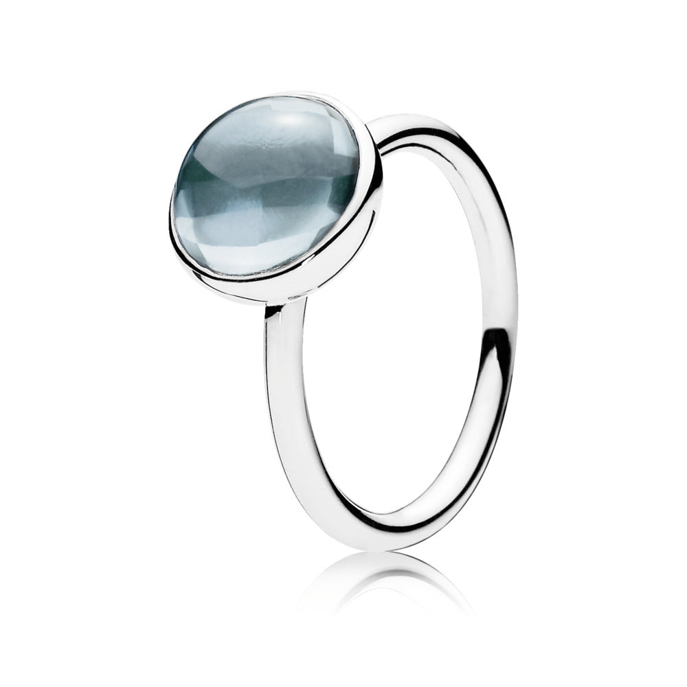 Poetic Droplet, Aqua Blue Crystal