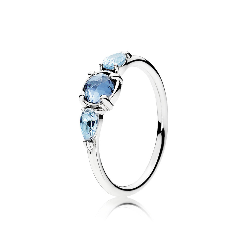 Patterns of Frost, Moonlight Blue &amp; Sky-Blue Crystal