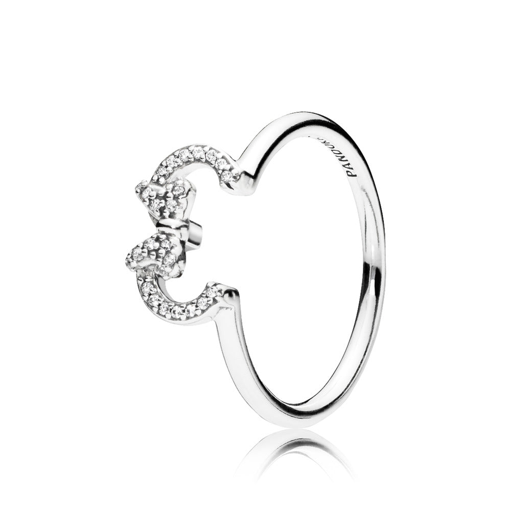 Disney Minnie Mouse Ears Silhouette Puzzle Ring