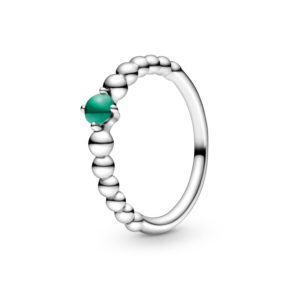 Pandora Rainforest Green Beaded Ring